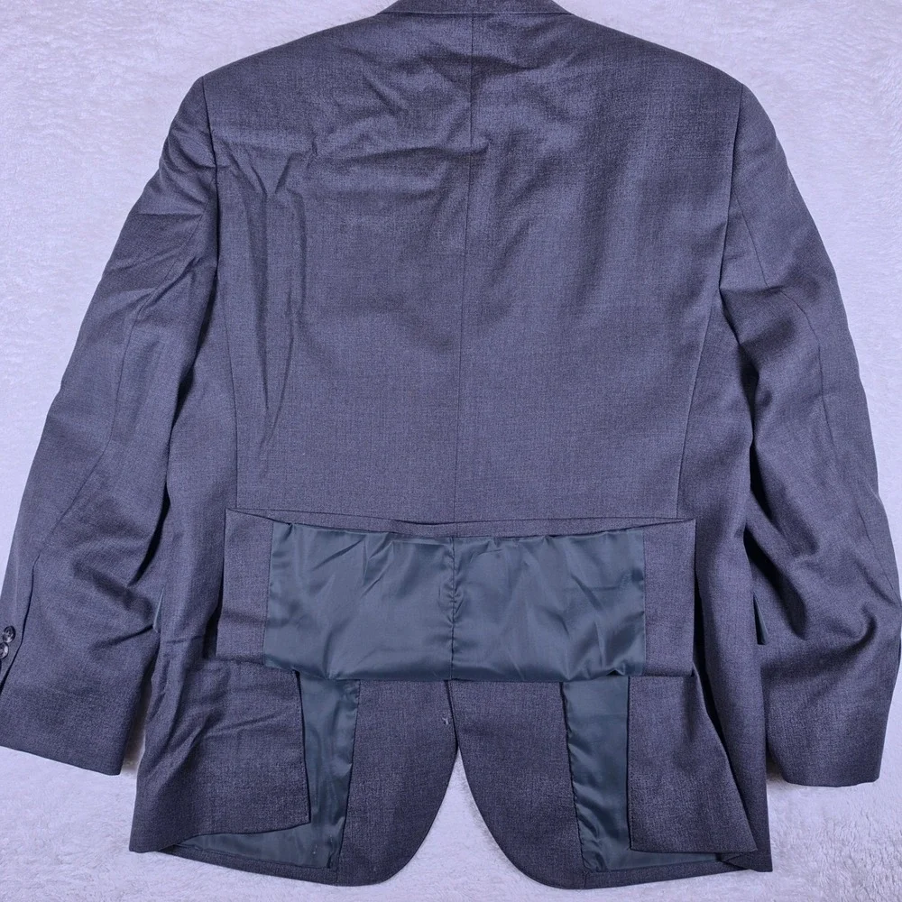 Jos. A. Bank Traveler Chelsea Mens 44 Regular Grey Wool Tailored Fit Blazer L/S